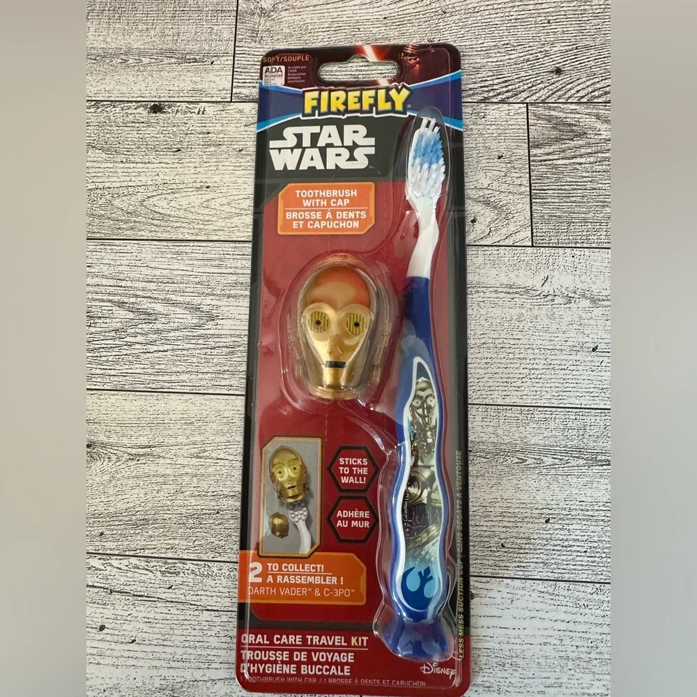 🌵 3/$15 Star Wars C3PO Toothbrush Travel Set ( see description)